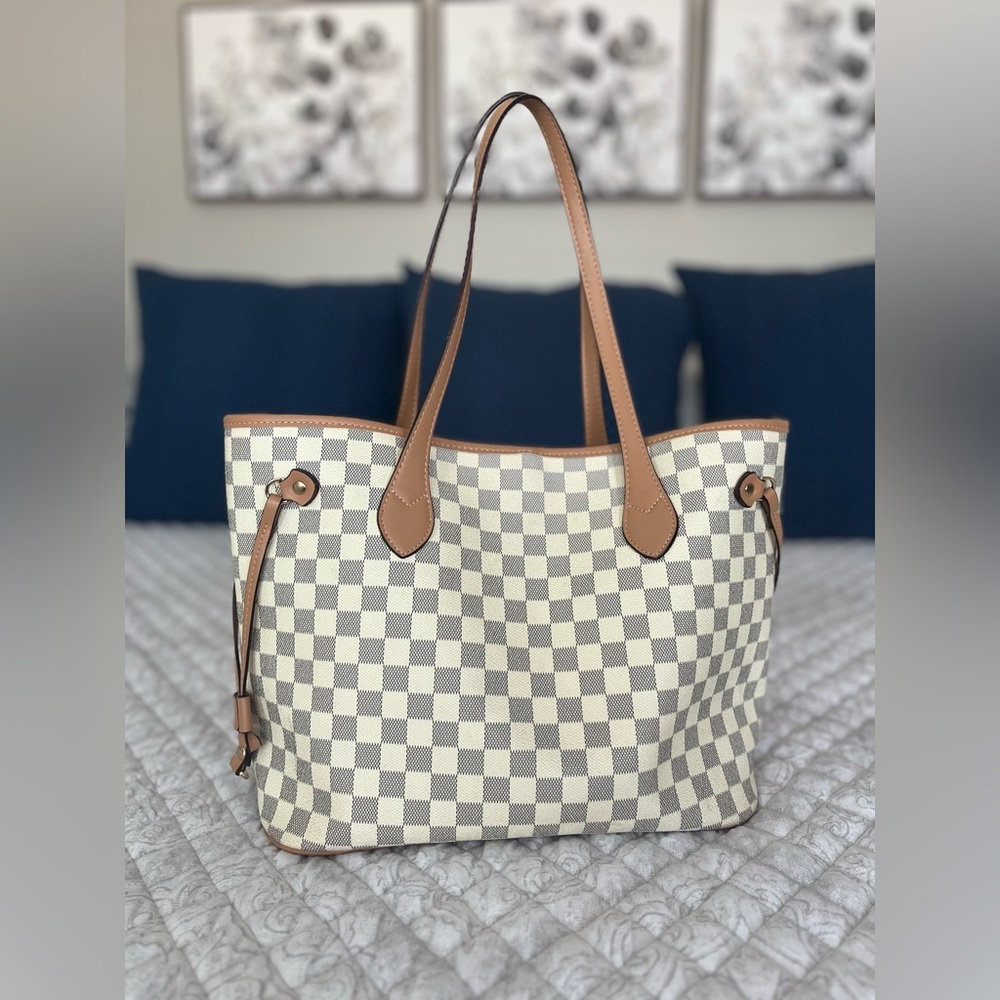Checker Tote Bag